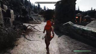 skyrim short-redhead breton peeing