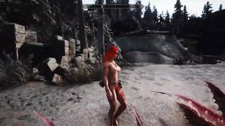 skyrim short-redhead breton peeing