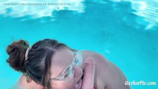 BBW StepMom poolside POV fuck and suck