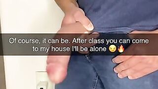 chatting and having sex on snapchat with unknown man with big dick