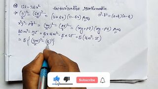 Factorization Math Slove by Bikash Edu Care Episode 12