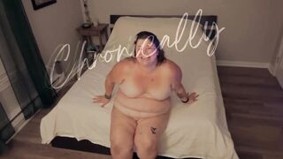 BBW lingerie strip tease