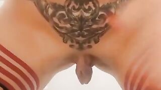 Huge Labia Close Up Pee