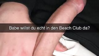 My Girlfriend cheats in Public Beach Shower! Snapchat Cuckold German