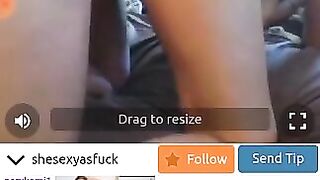 rides dick on webcam