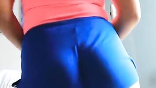 Big Ass Wife TikTok Blue Shorts