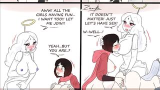 RWBY Lesbian & Yuri & Girls Only The Halloween Party Comic Porn