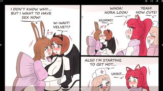 RWBY Lesbian & Yuri & Girls Only The Halloween Party Comic Porn