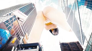 Beautiful Mega Giantess Grows and Play with a Tiny City