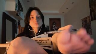 Pov: Classmate teen Girl Shows Her Feet online school UWU