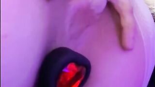 Watch me tease myself before I squirt ON MY CAMERA with butt plug in