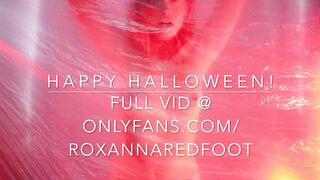 Roxy's Color Series: RED - Happy Halloween - "Dexter" inspired RED body paint/BJ/self play video xxx