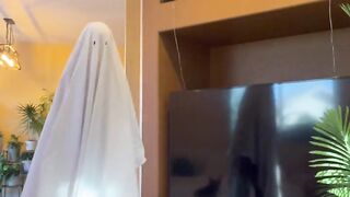 Ghost and black lingerie