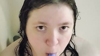 sucking on my toy before and after use. full video of me cumming with it under friends only videos.