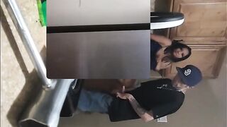 Pocahotass Gets Bent Over Kitchen Oven With Huge Tits And High Heels, White Dude so excite!!!!!!!!!!