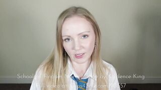 Hot blonde schoolgirl manipulates you into cumming on her face and giving her all your cash