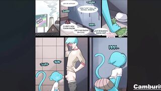 Gumball Folla A Su Madrastra En Un Baño Publico - Amazing World Of Gumball Hentai