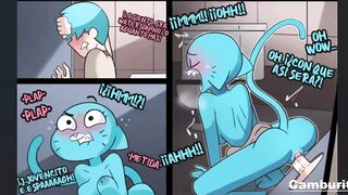 Gumball Folla A Su Madrastra En Un Baño Publico - Amazing World Of Gumball Hentai