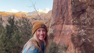 Peeing outside. Little trip to MOAB, UT