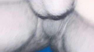 Black Dick White Pussy Pounding From The Back