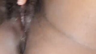 Ebony cumming look at my mother fuckin clit