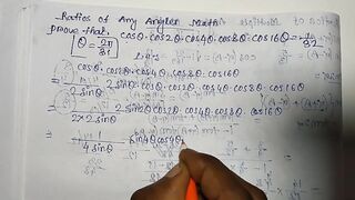 Prove this math , Ratios of multiple angles Math part 18