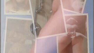 Hit MILF strips in shower plays with dildo