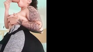 Big ass Latina makes a VERY HOT video call to her stepfather HOT VIDEO-BLOWJOB