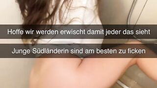 Junge Türkin wird auf Snapchat in öffentlicher Dusche hemmungslos gefickt