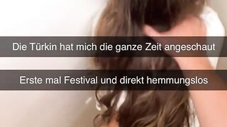 Junge Türkin wird auf Snapchat in öffentlicher Dusche hemmungslos gefickt