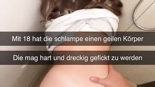 Junge Türkin wird auf Snapchat in öffentlicher Dusche hemmungslos gefickt