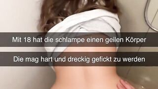 Junge Türkin wird auf Snapchat in öffentlicher Dusche hemmungslos gefickt