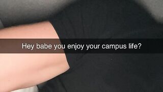 College student gets railed from roommate on Snapchat