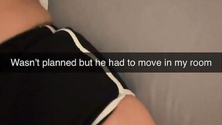 College student gets railed from roommate on Snapchat