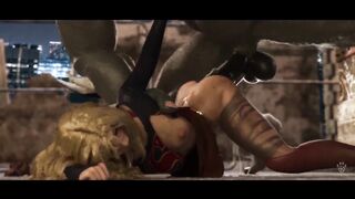 DOOMSDAY VS SUPERGIRL 3D PORN