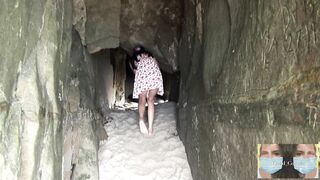 Model Lives in Beach Cave