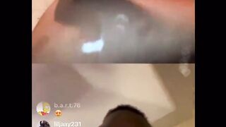 EBONY THOT PLAYS WITH HER TOYS ON RAPPER SWAG HOLLYWOOD INSTAGRAM LIVE