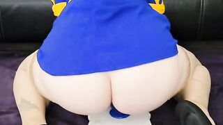 Curvy Redhead Fallout Cosplay Dildo Ride - HQPixie