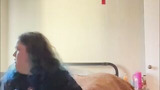 SSBBW GETS HORNY WHILE CLEANING UP {full video on onlyfans @fatnpretty407}