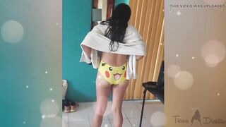 Do You Like How My Pikachu Panties Look on Me? Come Catch This Pokemon