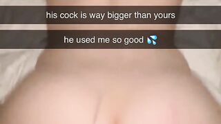 Snapchat: College slut records herself cheating with random guy