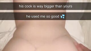 Snapchat: College slut records herself cheating with random guy