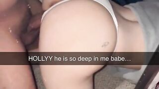 19 Year old Teen Cheats on Boyfriend Sam again! In College Dorm on Snapchat