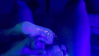 Dirty Talk Footjob make them pretty long toenails glow