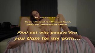 Big tits babe talks dirty while masturbating with vibrator & spreading pussy orgasm - Lelu Love