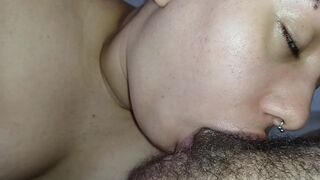 first blowjob of the day I love feeling his cock still soft inside my mouth slowly hard